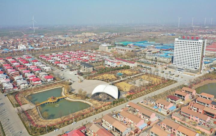 2023年2月21日拍摄的河南省濮阳市庆祖镇西辛庄村(无人机照片)。新华社记者 张浩然 摄