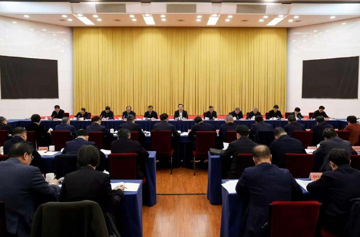 3月23日上午,省委常委会召开会议,省委书记王浩主持。潮新闻记者 李震宇 摄